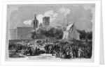 Ovation to Millard Fillmore - Procession Passing Through Union Square - (sketch) by Anonymous