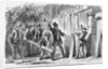 Yellow Fever Excitement at Quarantine, Staten Island, N.Y. Harbor, Destruction of the Barricades Illustration by Anonymous