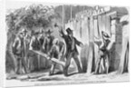 Yellow Fever Excitement at Quarantine, Staten Island, N.Y. Harbor, Destruction of the Barricades Illustration by Anonymous