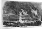 Burning of the Mount Vernon Hotel, Cape May, NJ by Anonymous