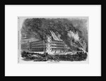 Burning of the Mount Vernon Hotel, Cape May, NJ by Anonymous