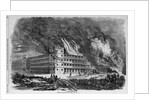Burning of the Mount Vernon Hotel, Cape May, NJ by Anonymous