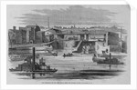 The Entrance of the Erie Canal From the Hudson River, at Albany, N. Y by Anonymous