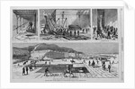 Cutting the Ice-West Side of the River, Above Rondout. The Ice Crop on the Hudson, 1874 by Anonymous