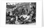 Taking in Live Stock for the Ashantee Expedition-Scene on Board Ship at Jellah Koffee by Anonymous