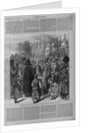 Roumanian priests at Ploesti blessing the emperor of Russian with bread and wine by Anonymous