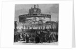 Evacuation of Rome - French troops leaving the castle of St. Angelo by Anonymous