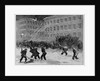 The great snow-storm - operating a snow-plow on a city railroad by Anonymous