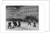 The great snow-storm - operating a snow-plow on a city railroad by Anonymous