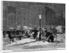 The snow-storm - carting snow fromt he streets of New York by Stanley Fox