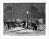 The snow-storm - carting snow fromt he streets of New York by Stanley Fox