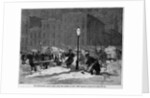 The snow-storm - carting snow fromt he streets of New York by Stanley Fox