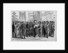 Indian delegations at Washington - presentation to the president. From a photograph by A. Gardner