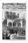 Jeff David leaving the court-house at Richmond - demonstration of the rebel citizens by Anonymous