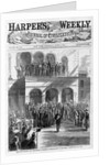Jeff David leaving the court-house at Richmond - demonstration of the rebel citizens by Anonymous