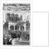 Jeff David leaving the court-house at Richmond - demonstration of the rebel citizens by Anonymous