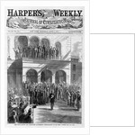 Jeff David leaving the court-house at Richmond - demonstration of the rebel citizens by Anonymous