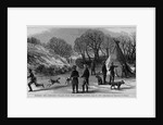 Burning the Cheyenne village near Fort Larned, Kansas, April 19, 1867 by Theodore R. Davi