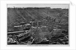 At Work in a Diamond Mine, South Africa Magazine Illustration Published in Harper's Weekly by Anonymous