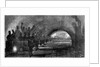 The Metropolitan Underground Railway, London-The Train Passing the Portland-Road Station by Anonymous