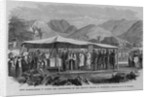 King Kamehameha V. laying the corner-stone of the bishop's church at Honolulu by G. H. Bu