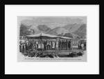 King Kamehameha V. laying the corner-stone of the bishop's church at Honolulu by G. H. Bu