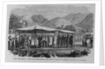 King Kamehameha V. laying the corner-stone of the bishop's church at Honolulu by G. H. Bu