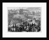 Coronation of Francis Joseph of Austria as King of Hungary - brandishing the sword by Anonymous