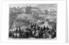 Coronation of Francis Joseph of Austria as King of Hungary - brandishing the sword by Anonymous