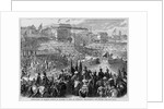 Coronation of Francis Joseph of Austria as King of Hungary - brandishing the sword by Anonymous