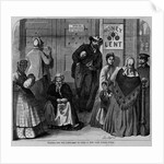 Waiting for the pawn-shop to open - a New York street scene by Anonymous