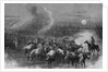 A drove of Texas cattle crossing a stream by A. R. Waud