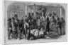 Scene on a Mississippi river steamer - "The Parting Song." by A. R. Waud
