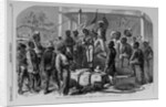Scene on a Mississippi river steamer - "The Parting Song." by A. R. Waud