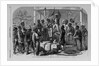 Scene on a Mississippi river steamer - "The Parting Song." by A. R. Waud