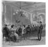 A state dinner at the white house. From a sketch by Theo. R. Davis by Anonymous