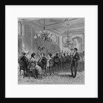 A state dinner at the white house. From a sketch by Theo. R. Davis by Anonymous