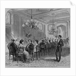 A state dinner at the white house. From a sketch by Theo. R. Davis by Anonymous