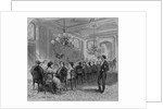 A state dinner at the white house. From a sketch by Theo. R. Davis by Anonymous