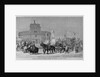 Grand pontifical procession passing the castle of Saint Angelo by Anonymous