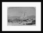 Blowling up Blossom Rock, San Francisco Harbor. From a sketch by L. R. Townsend by Anonymous
