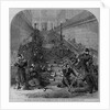 The recent elections in Paris - soldiers on guard at night in the Luxembourg Palace by Anonymous