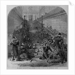 The recent elections in Paris - soldiers on guard at night in the Luxembourg Palace by Anonymous