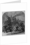 The recent elections in Paris - soldiers on guard at night in the Luxembourg Palace by Anonymous