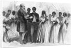 Marriage of a Colored Soldier at Vicksburg by Chaplain Warren of the Freedmen's Bureau by Corbis