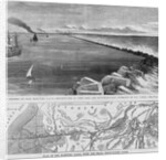 The Isthmus of Suez Maritime Canal - Breakwater at Port Said, and Mediterranean Entrance to the Canal by Anonymous