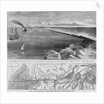 The Isthmus of Suez Maritime Canal - Breakwater at Port Said, and Mediterranean Entrance to the Canal by Anonymous