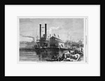 The Wharf Boat on the Ohio River, at Cincinnati by Anonymous