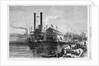The Wharf Boat on the Ohio River, at Cincinnati by Anonymous