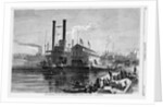 The Wharf Boat on the Ohio River, at Cincinnati by Anonymous